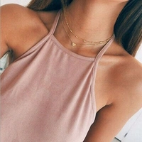 ARZONAI Punk Vintage Layered Portrait Lock Pendant Chunky Thick Cuban Link Chains Choker Necklaces For Women and Girls… - 5