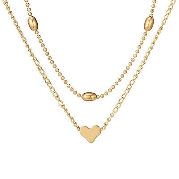 ARZONAI Punk Vintage Layered Portrait Lock Pendant Chunky Thick Cuban Link Chains Choker Necklaces For Women and Girls… - 5