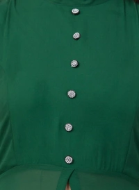 Trendy Classy Retro Women Dresses - Green, M