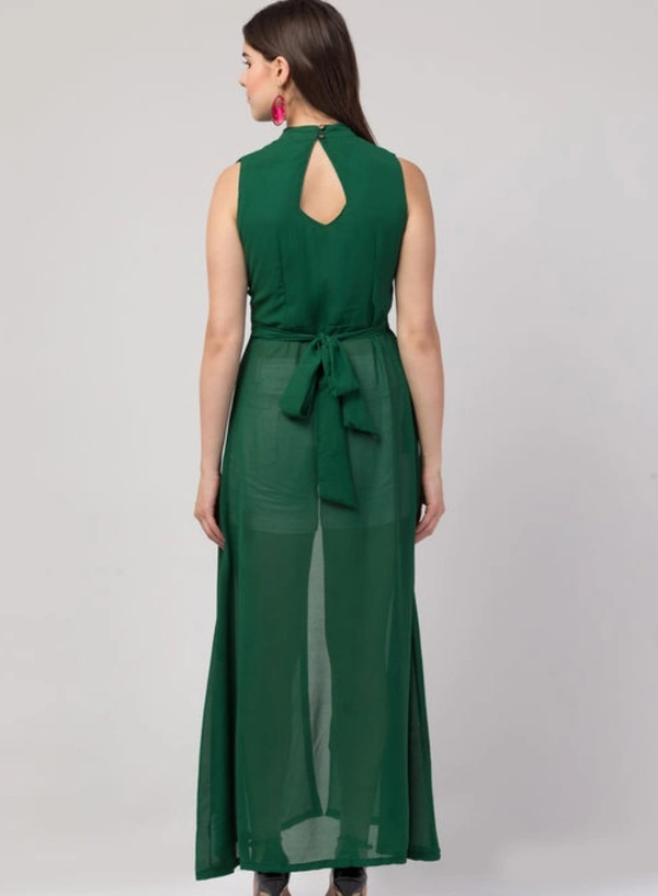 Trendy Classy Retro Women Dresses - Green, XL