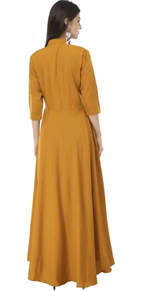 Myra Drishya Women Dresses - Yellow, M