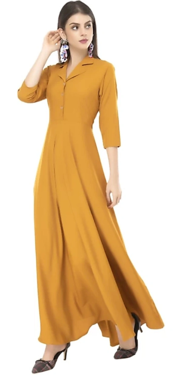 Myra Drishya Women Dresses - Yellow, M