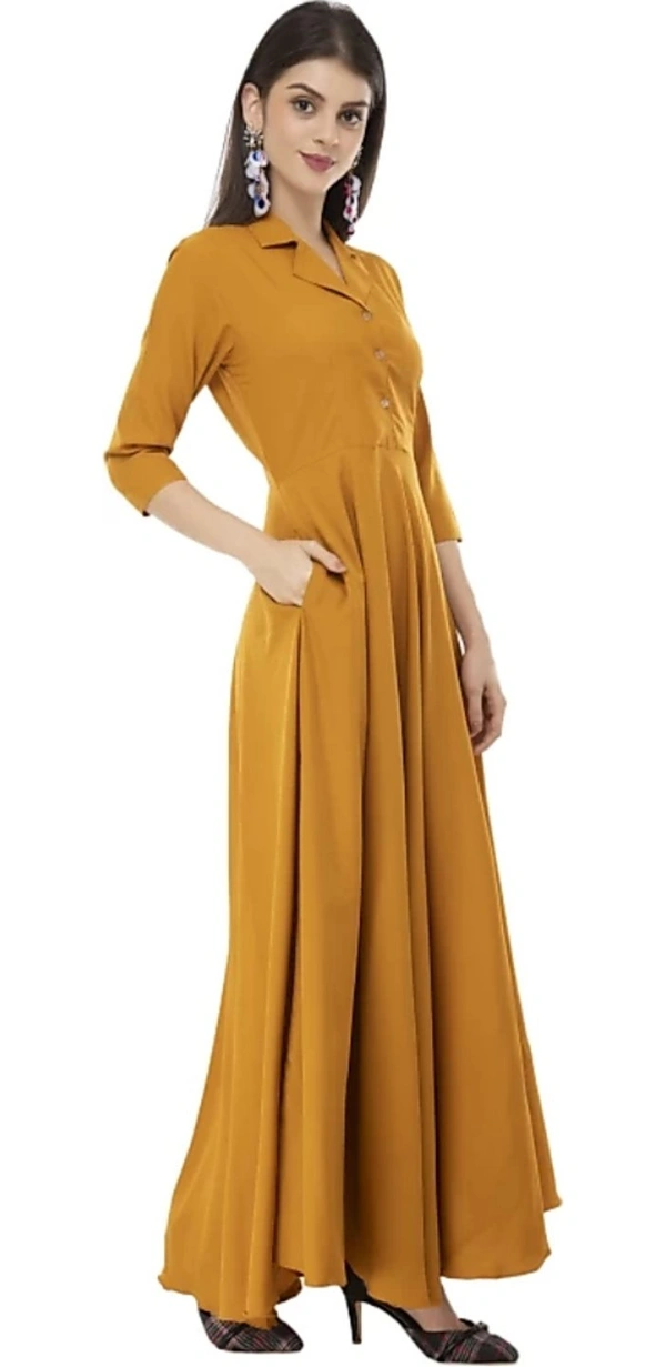 Myra Drishya Women Dresses - Yellow, M
