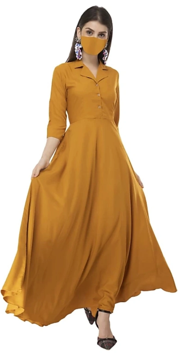 Myra Drishya Women Dresses - Yellow, XL