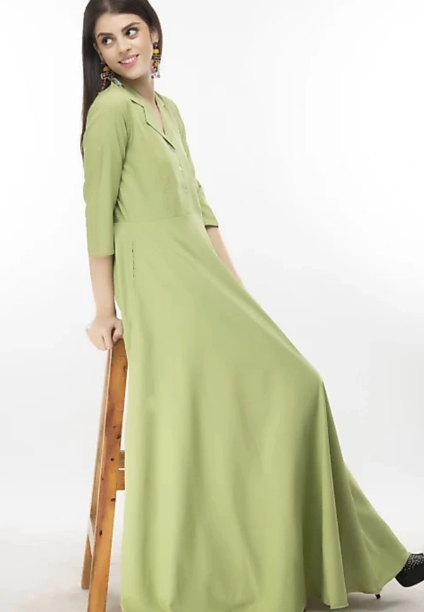 Myra Drishya Women Dresses - Pale Green, L