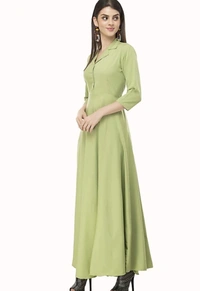 Myra Drishya Women Dresses - Pale Green, L