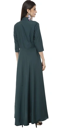 Myra Drishya Women Dresses - Teal, S