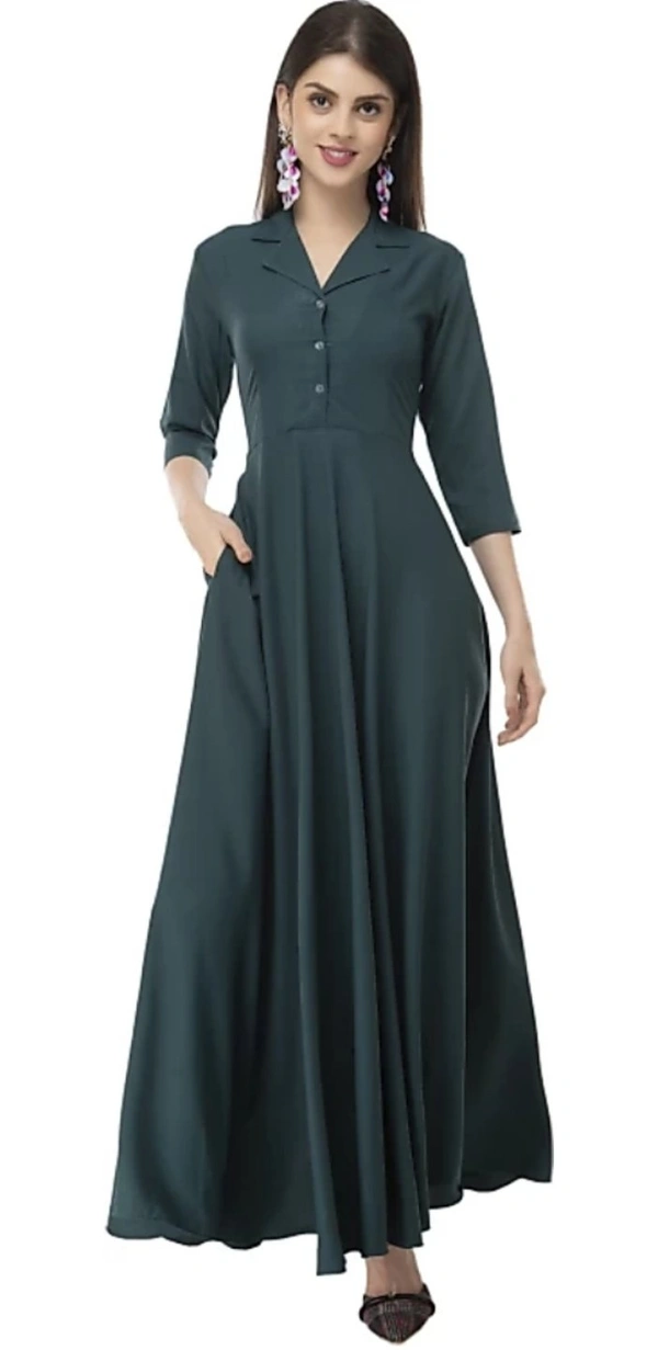 Myra Drishya Women Dresses - Teal, XL