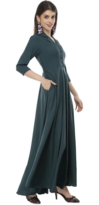 Myra Drishya Women Dresses - Teal, XL