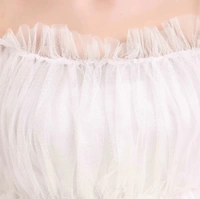Women's Off Shoulder Net top - White, M