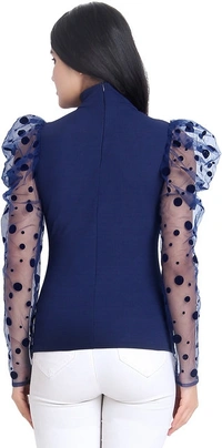 Classy Women's Top  - L, Blue
