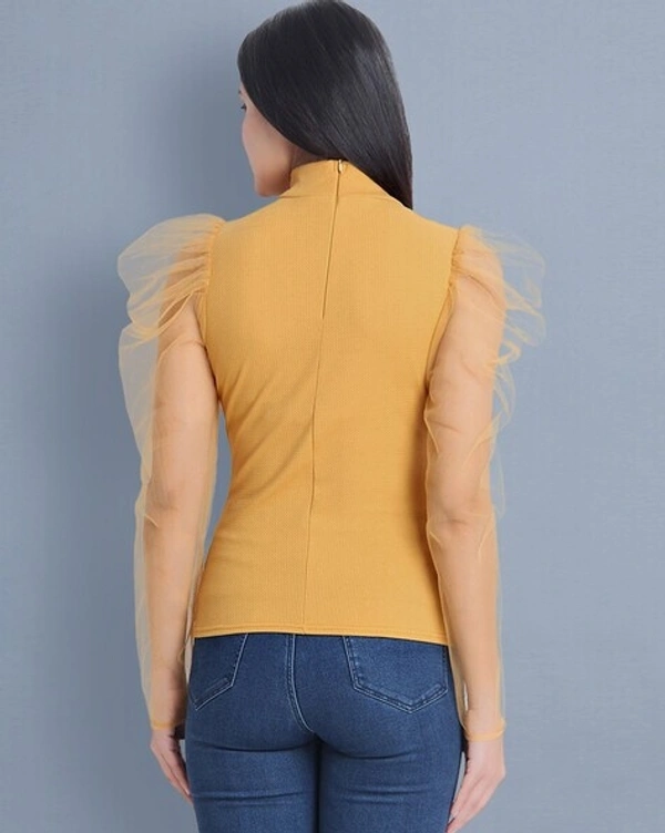 Classy Women's Top  - Yellow, L