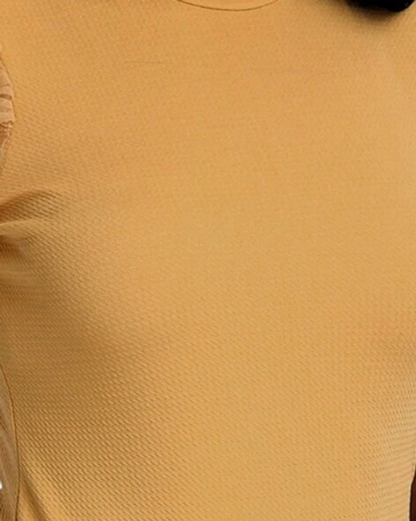 Classy Women's Top  - Yellow, L