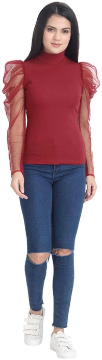 Classy Women's Top  - Red, M