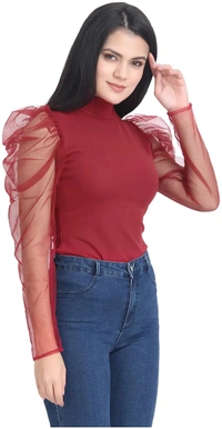 Classy Women's Top  - Red, M