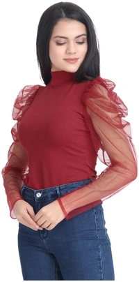 Classy Women's Top  - Red, XL