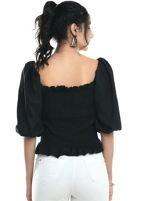 Right Choice Women Fashionable Top - Black, XS