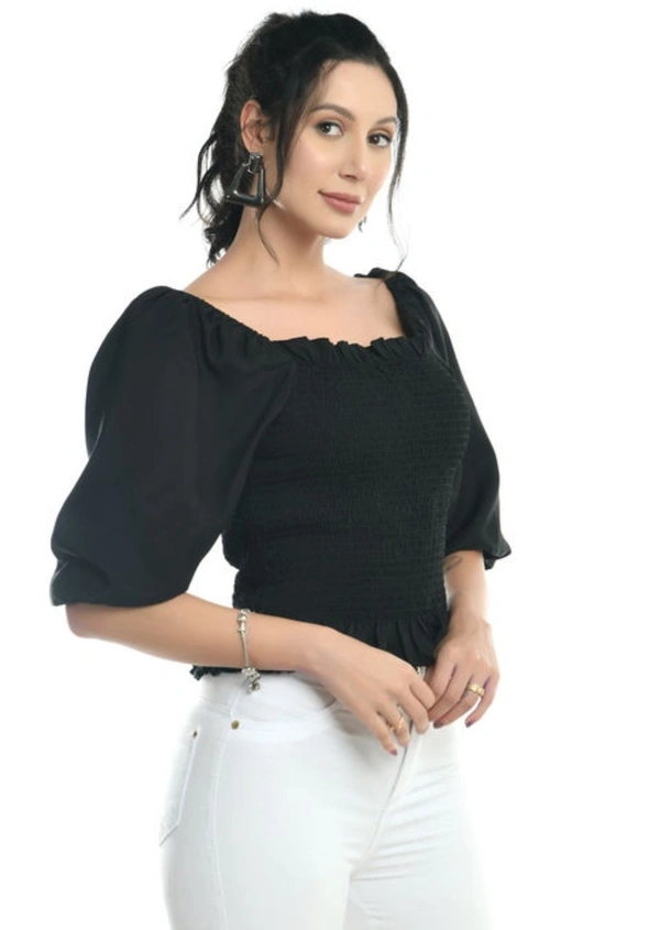 Right Choice Women Fashionable Top - Black, XS