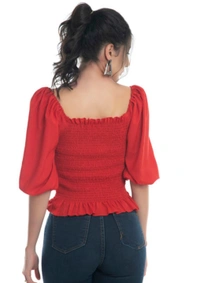 Right Choice Women Fashionable Top - Red, M