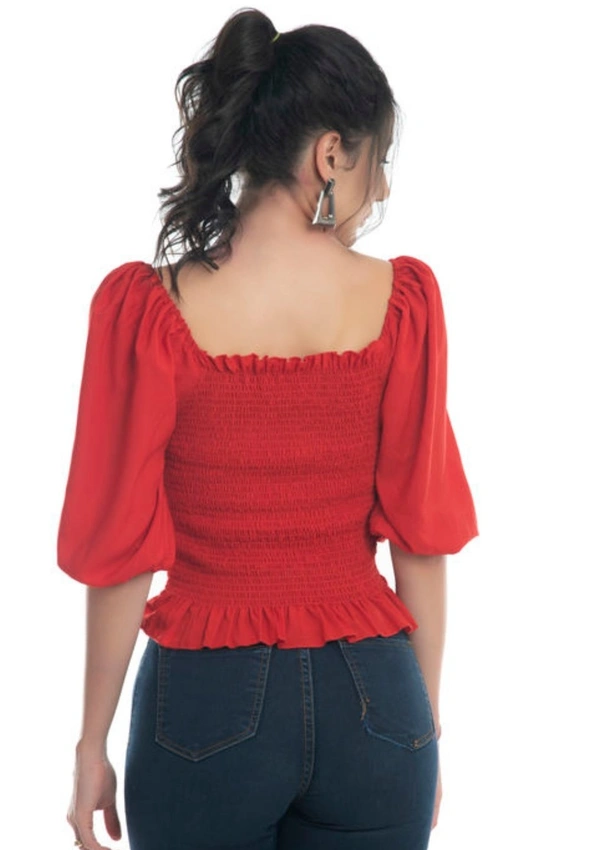 Right Choice Women Fashionable Top - Red, M