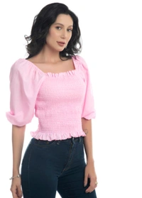 Right Choice Women Fashionable Top - Pink, XS