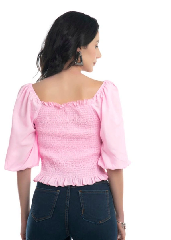 Right Choice Women Fashionable Top - Pink, XS