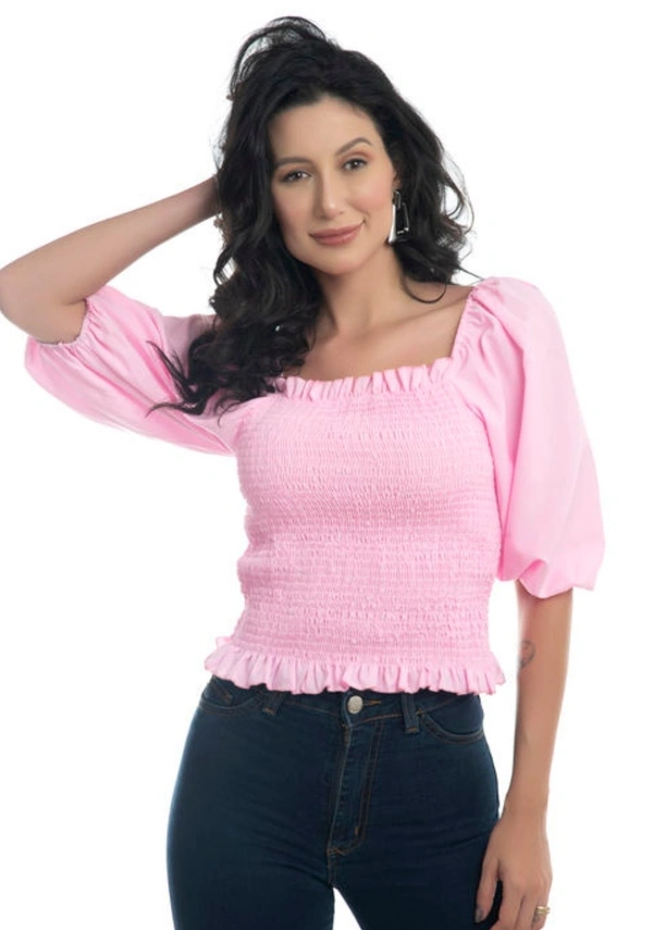 Right Choice Women Fashionable Top - Pink, L