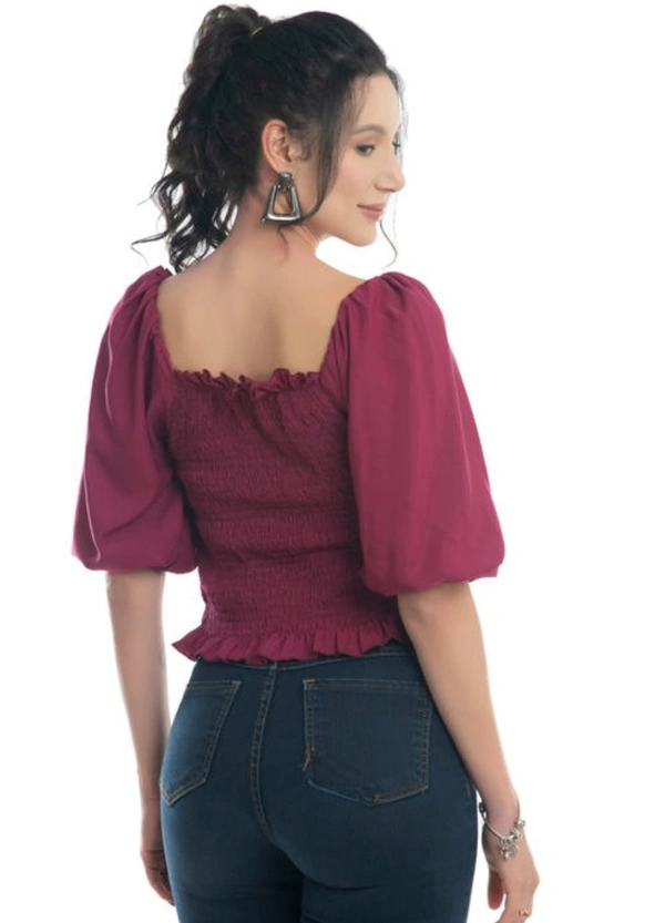 Right Choice Women Fashionable Top - Maroon, XS