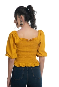 Right Choice Women Fashionable Top - L, Yellow