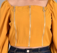 Trendy Fashionable Women Tops & Tunics - Yellow, L