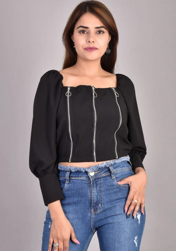 Trendy Fashionable Women Tops & Tunics - Black, S