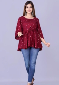 Womens Rayon Printed top - L