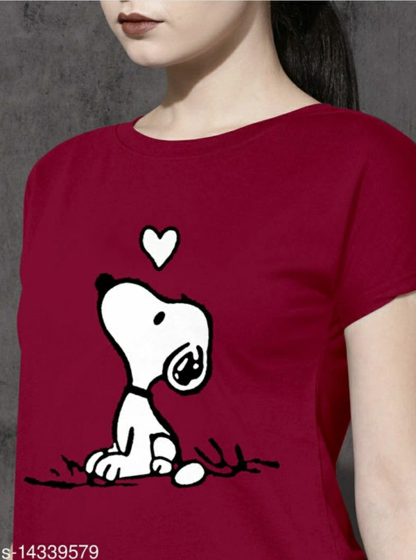 Women's Ravishing T-shirt | Trendy Printed T-shirt  - Claret ,  ,  