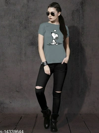 Women's Ravishing T-shirt | Trendy Printed T-shirt  - XL , ₹10