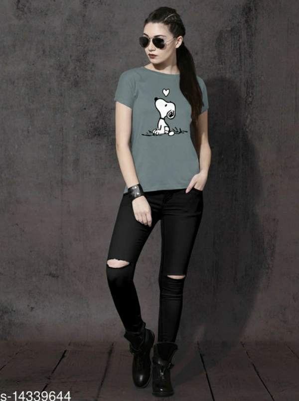 Women's Ravishing T-shirt | Trendy Printed T-shirt  - XL , ₹10
