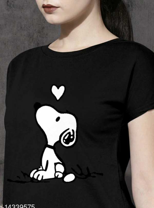 Women's Ravishing T-shirt | Trendy Printed T-shirt  - Black,  ,  