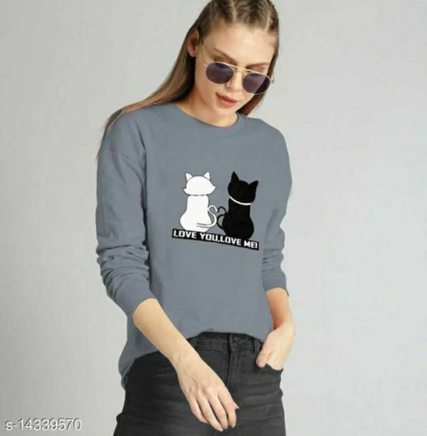 Women's Comfy T-shirt | Fashionable women's Wear - Grey, S , M , L , XL, Free Delivery