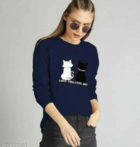 Women's Comfy T-shirt | Fashionable women's Wear - Dark Blue, S ,M , L , XL, Free Delivery