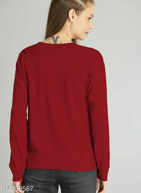 Women's Comfy T-shirt | Fashionable women's Wear - S , M , L , XL, Maroon, Free Delivery