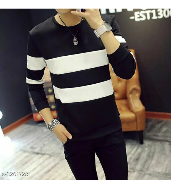 Stylish Men's Cotton T-shirt  - Black, S , M , L ,XL, Free Delivery