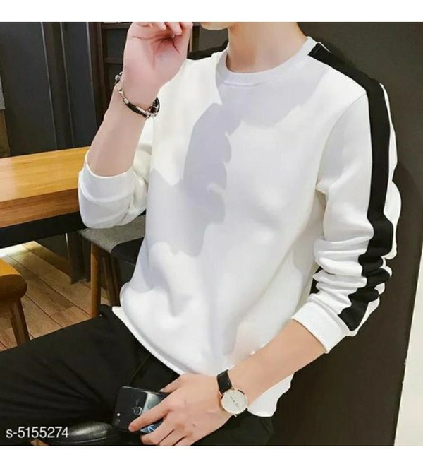Stylish Men's Cotton T-shirt | Men's Fashion Wear - White, S , M , L XL, Free Delivery