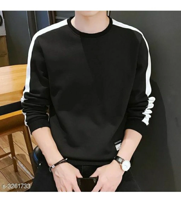 Stylish Men's Cotton T-shirt | Men's Fashion Wear - Black , S , M , L , XL  , Free Delivery