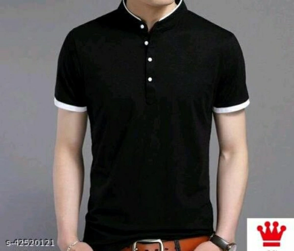 Black Bird's men's Trendy Men's T-shirt | Modern Collar T-shirt - Black , M , L , XL , XXL, Free Delivery