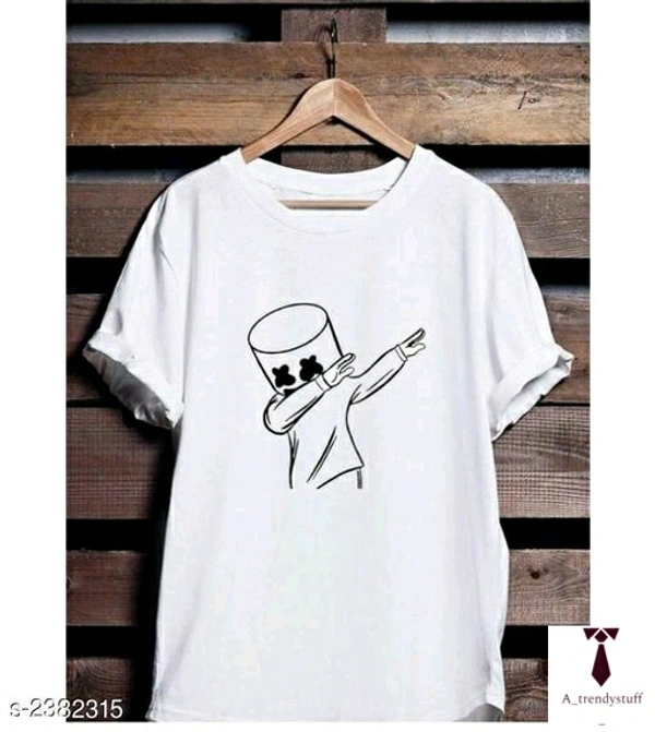 Marshmallow Design Cotton T-shirt | Women's T-shirt - White, Free Delivery, S , M , L , XL , XXL