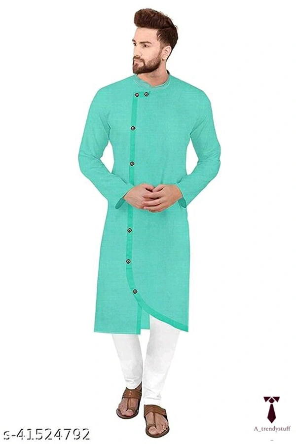 Elegant Men Kurta Set at ₹ 349 - Green , Free Delivery, M , L , XL , XXL