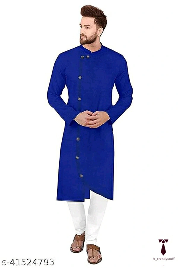 Elegant Men Kurta Set at ₹ 349 - Blue, Free Delivery, M , L , XL , XXL