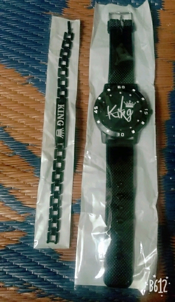 Stylish Analogue Watch For Men | Stylish Design Watch For Men  - King Black, Free Delivery, Free Size