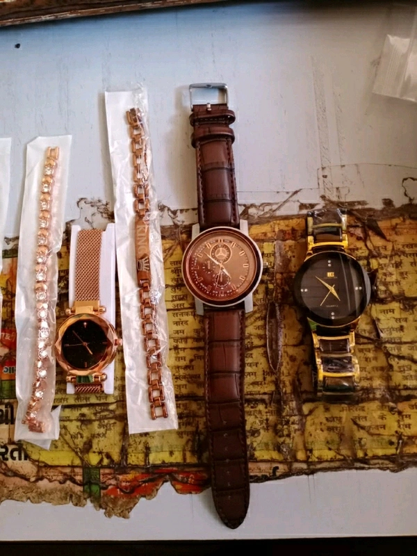 Stylish Analogue Watch For Men | Stylish Design Watch For Men  - Brown King, Free Delivery, Free Size