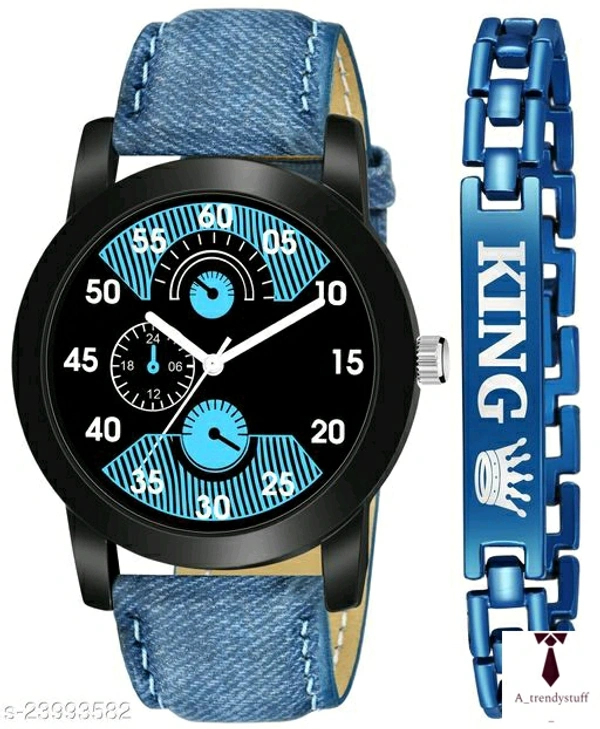 Stylish Analogue Watch For Men | Stylish Design Watch For Men  - Free Delivery, Free Size, King Denim