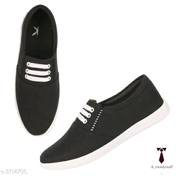 Stylish Men's Fabric Shoes | Casual Shoes For Men  - Black, Free Delivery,  IND-6 , IND-7 , IND-8 , IND-9 , IND-10